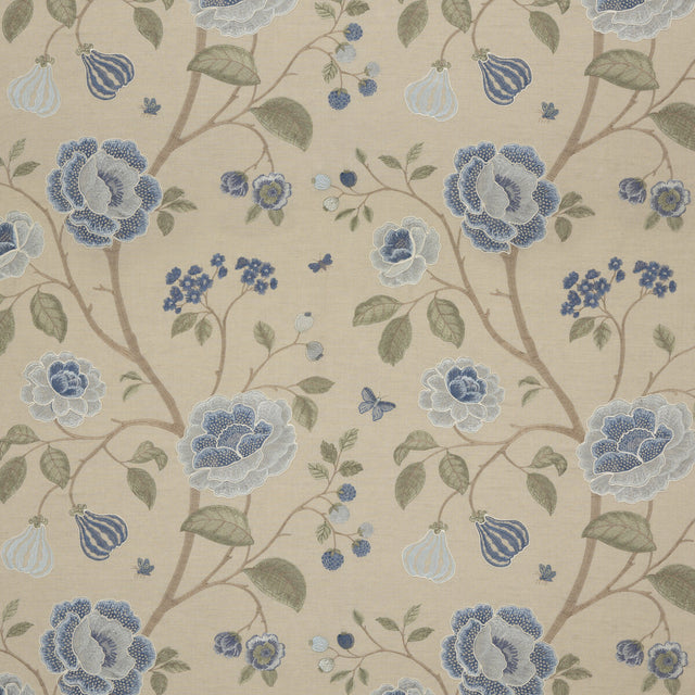 G P & J BAKER BF10763.2.0 LILLINGTON SOFT BLUE Fabric - Eade's Wallpaper