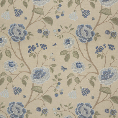 G P & J BAKER BF10763.2.0 LILLINGTON SOFT BLUE Fabric - Eade's Wallpaper