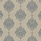 G P & J BAKER BF10767.2.0 MONTACUTE INDIGO Fabric - Eade's Wallpaper