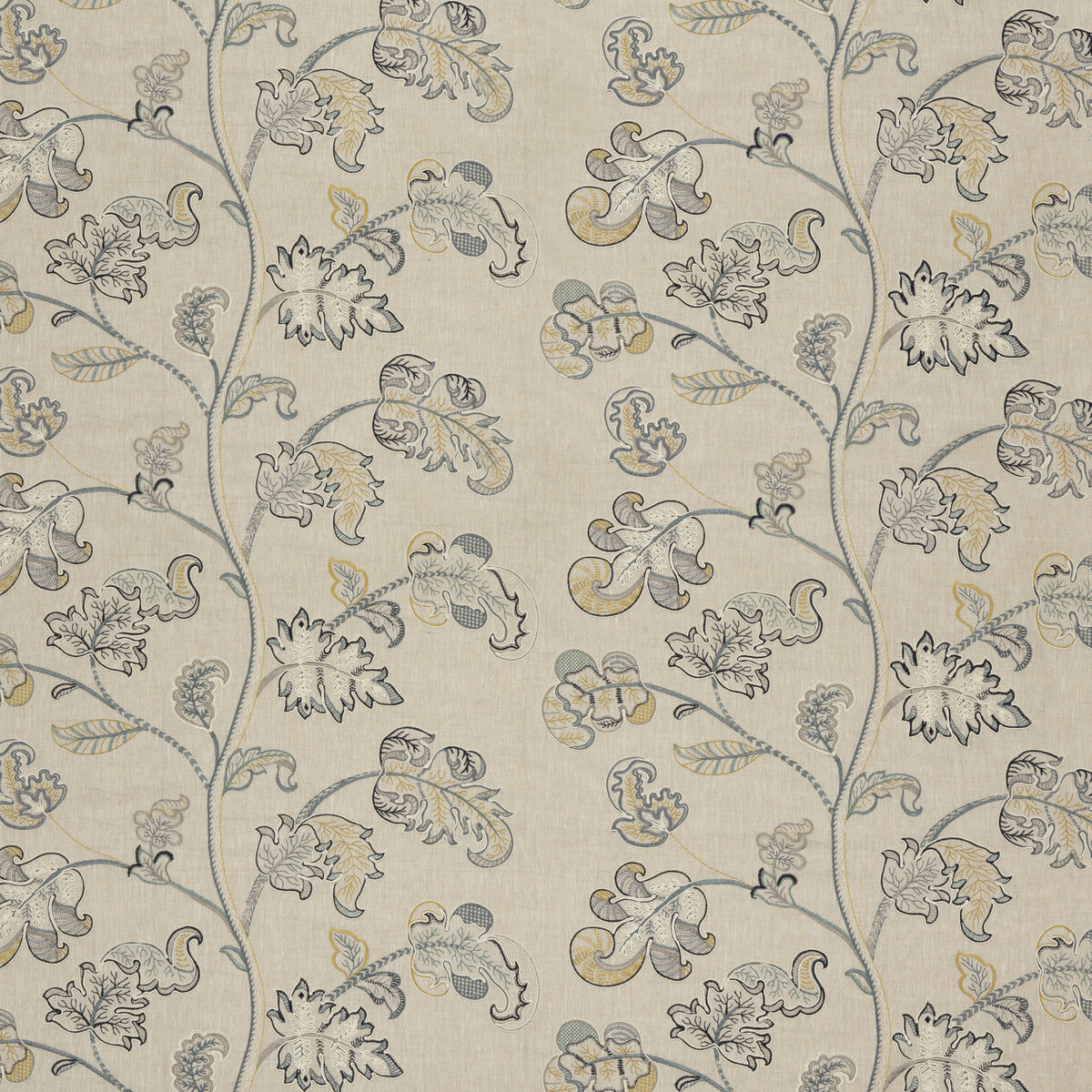 G P & J BAKER BF10769.3.0 ALDERWOOD SOFT BLUE Fabric - Eade's Wallpaper