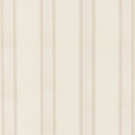 G P & J BAKER BF10799.1.0 KERRIS STRIPE IVORY/STONE Fabric - Eade's Wallpaper