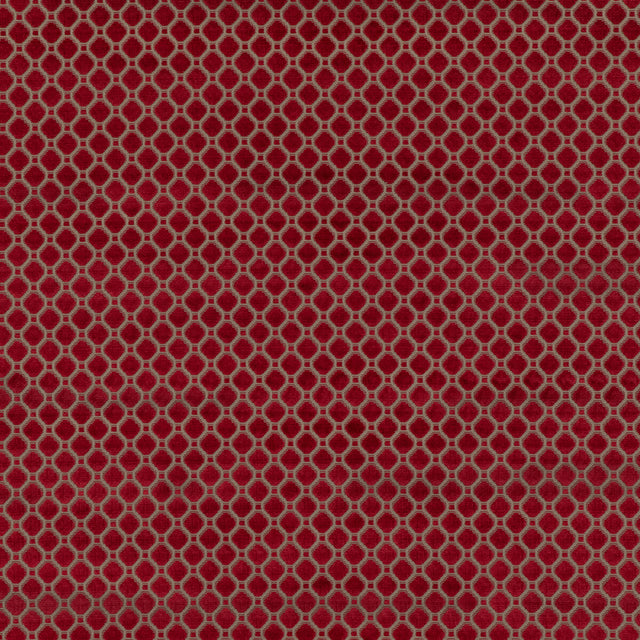 G P & J BAKER BF10826.450.0 INDUS VELVET RED Fabric - Eade's Wallpaper