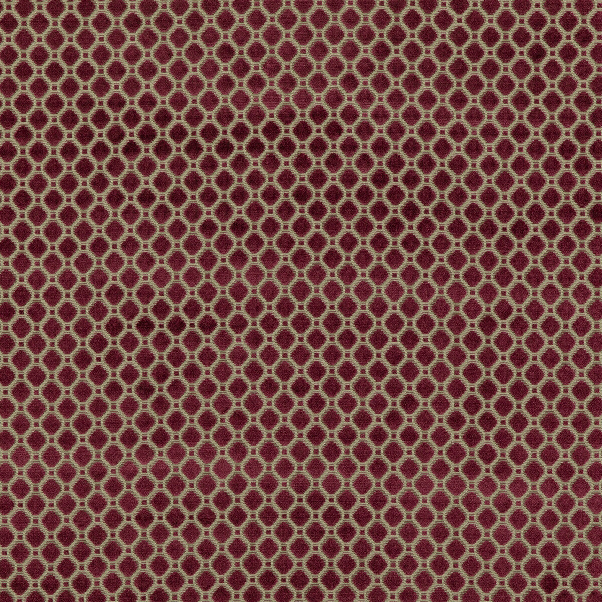 G P & J BAKER BF10826.474.0 INDUS VELVET BERRY Fabric - Eade's Wallpaper