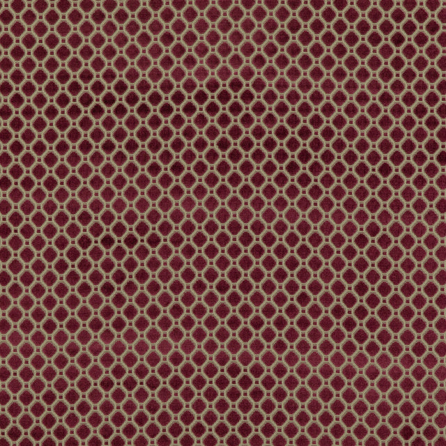 G P & J BAKER BF10826.474.0 INDUS VELVET BERRY Fabric - Eade's Wallpaper