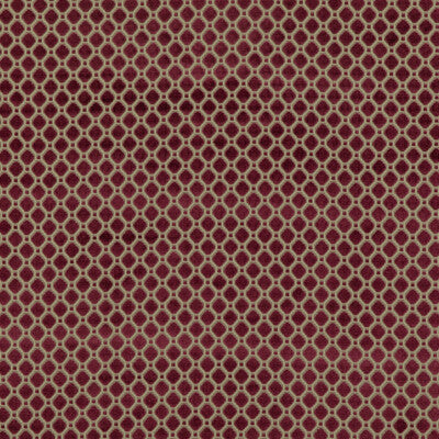 G P & J BAKER BF10826.474.0 INDUS VELVET BERRY Fabric - Eade's Wallpaper