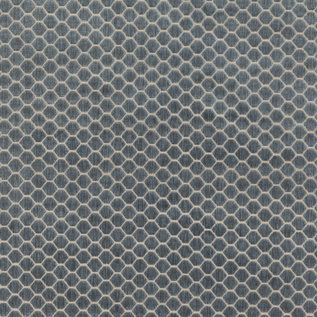 G P & J BAKER BF10879.660.0 SWANBOURNE BLUE Fabric - Eade's Wallpaper