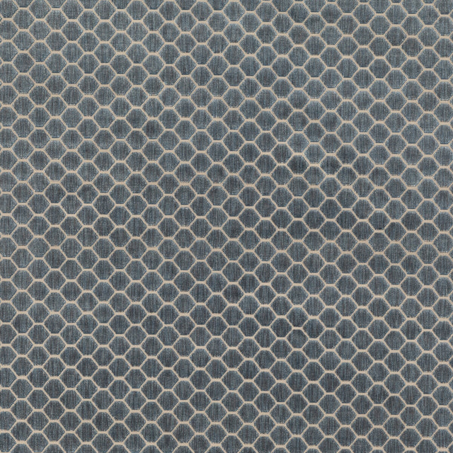G P & J BAKER BF10879.660.0 SWANBOURNE BLUE Fabric - Eade's Wallpaper