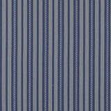 G P & J BAKER BF10911.1.0 KILIM STRIPE BLUE Fabric - Eade's Wallpaper