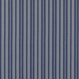 G P & J BAKER BF10911.1.0 KILIM STRIPE BLUE Fabric - Eade's Wallpaper