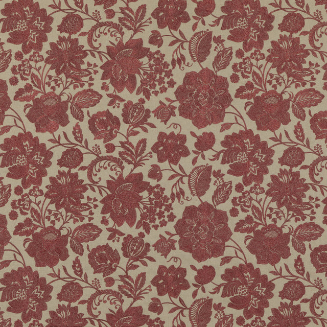 G P & J BAKER BF10918.2.0 BERWICK RED Fabric - Eade's Wallpaper