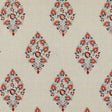 G P & J BAKER BF10923.1.0 WOOTON RED/BLUE Fabric - Eade's Wallpaper