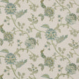 G P & J BAKER BF10937.2.0 SUDBURY TEAL Fabric - Eade's Wallpaper