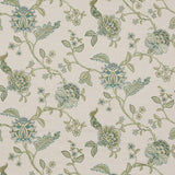 G P & J BAKER BF10937.2.0 SUDBURY TEAL Fabric - Eade's Wallpaper
