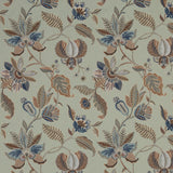 G P & J BAKER BF10941.1.0 DURBAR AQUA Fabric - Eade's Wallpaper