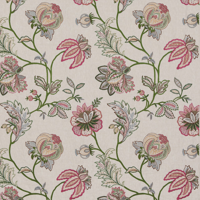 G P & J BAKER BF10942.1.0 AGRA FUCHSIA Fabric - Eade's Wallpaper