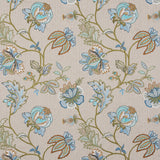 G P & J BAKER BF10942.2.0 AGRA TEAL Fabric - Eade's Wallpaper