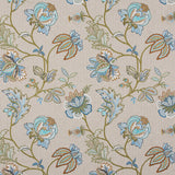 G P & J BAKER BF10942.2.0 AGRA TEAL Fabric - Eade's Wallpaper