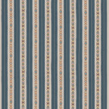 G P & J BAKER BF10943.1.0 ASHLAR STRIPE BLUE Fabric - Eade's Wallpaper