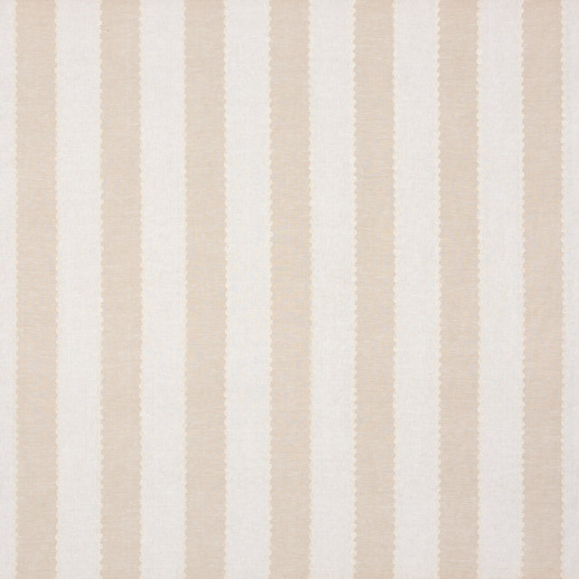 G P & J BAKER BF10944.225.0 ASHMORE STRIPE PARCHMENT Fabric - Eade's Wallpaper