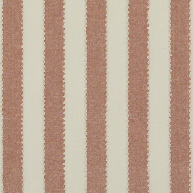 G P & J BAKER BF10944.450.0 ASHMORE STRIPE RED Fabric - Eade's Wallpaper