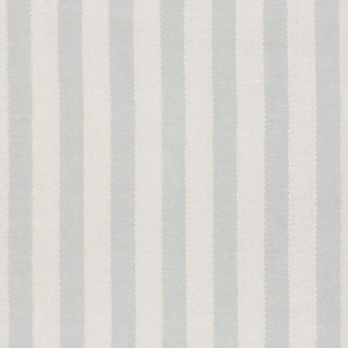 G P & J BAKER BF10944.725.0 ASHMORE STRIPE AQUA Fabric - Eade's Wallpaper
