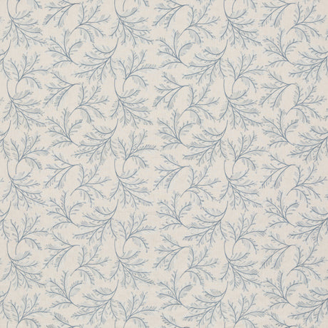 G P & J BAKER BF10945.660.0 CHELSEA FERN BLUE Fabric - Eade's Wallpaper