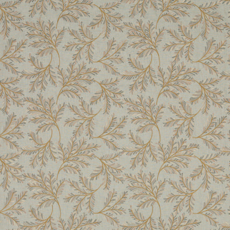 G P & J BAKER BF10945.715.0 CHELSEA FERN AQUA/BRONZE Fabric - Eade's Wallpaper