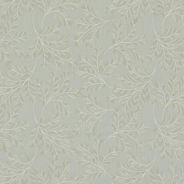G P & J BAKER BF10945.725.0 CHELSEA FERN AQUA Fabric - Eade's Wallpaper