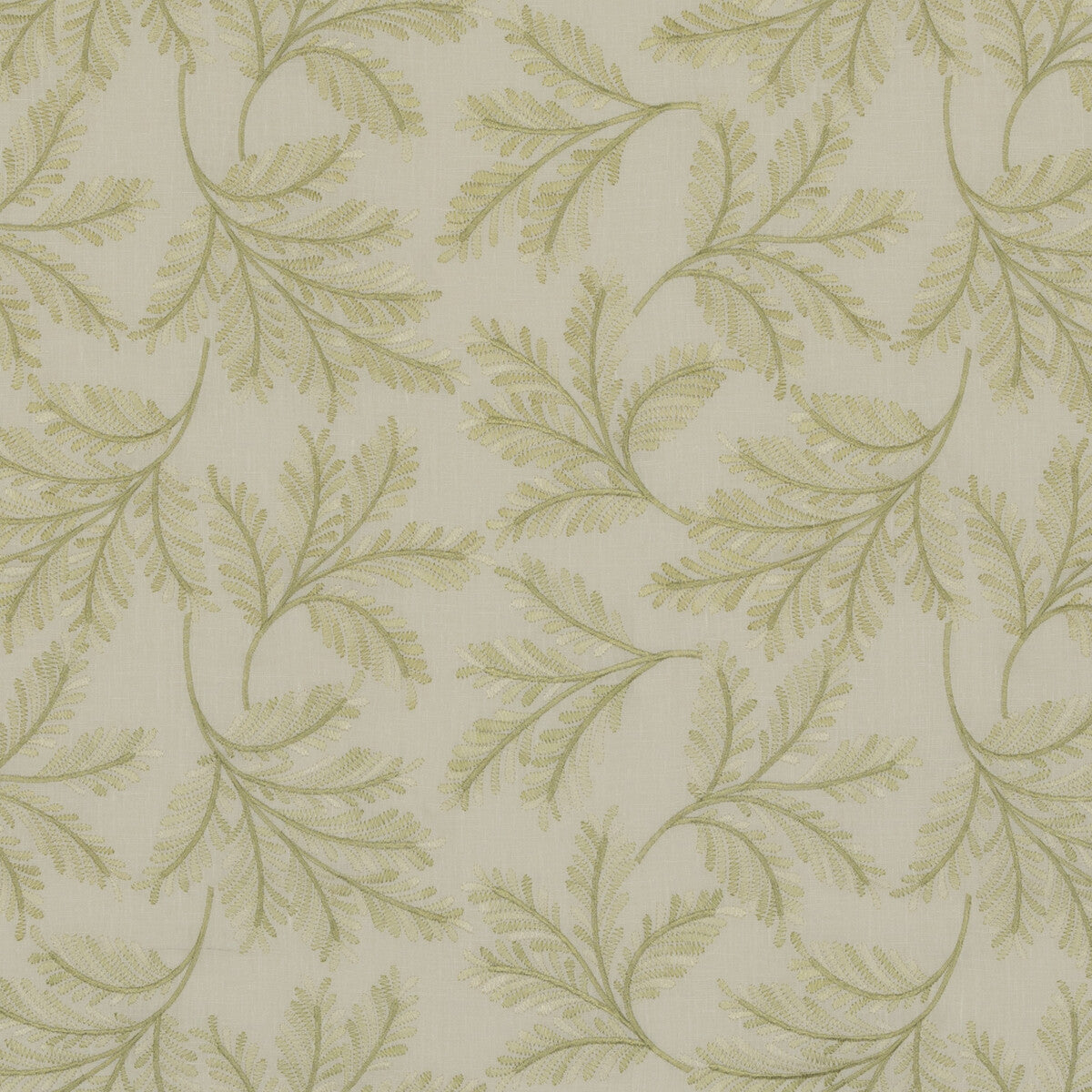 G P & J BAKER BF10945.760.0 CHELSEA FERN SPRING GREEN Fabric - Eade's Wallpaper