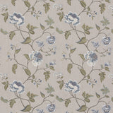 G P & J BAKER BF10951.1.0 LAVENHAM BLUE Fabric - Eade's Wallpaper