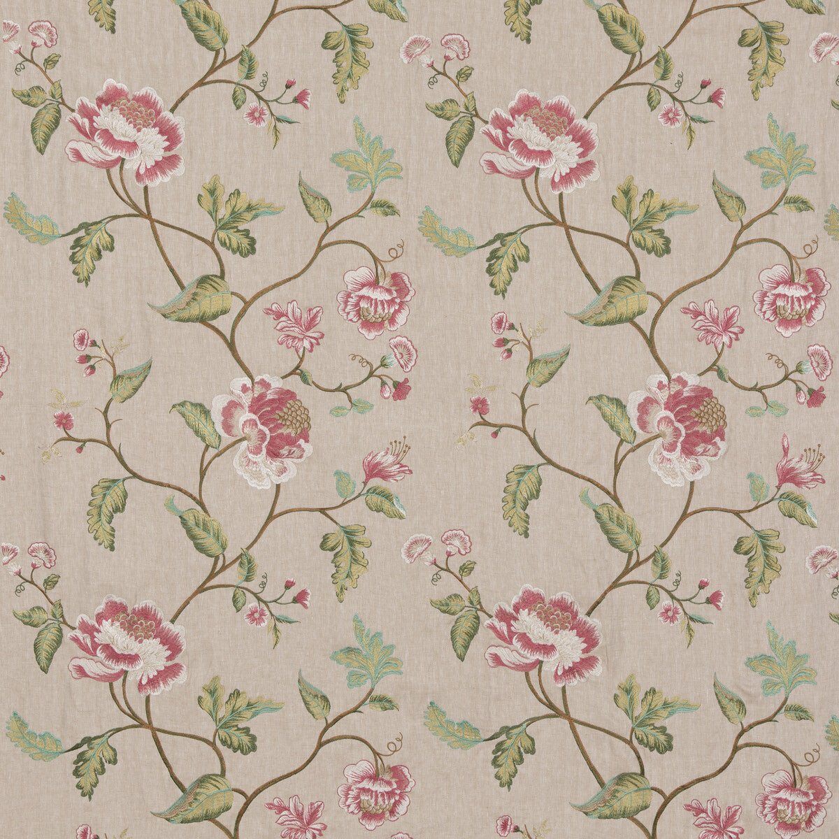 G P & J BAKER BF10951.2.0 LAVENHAM ROSE Fabric - Eade's Wallpaper