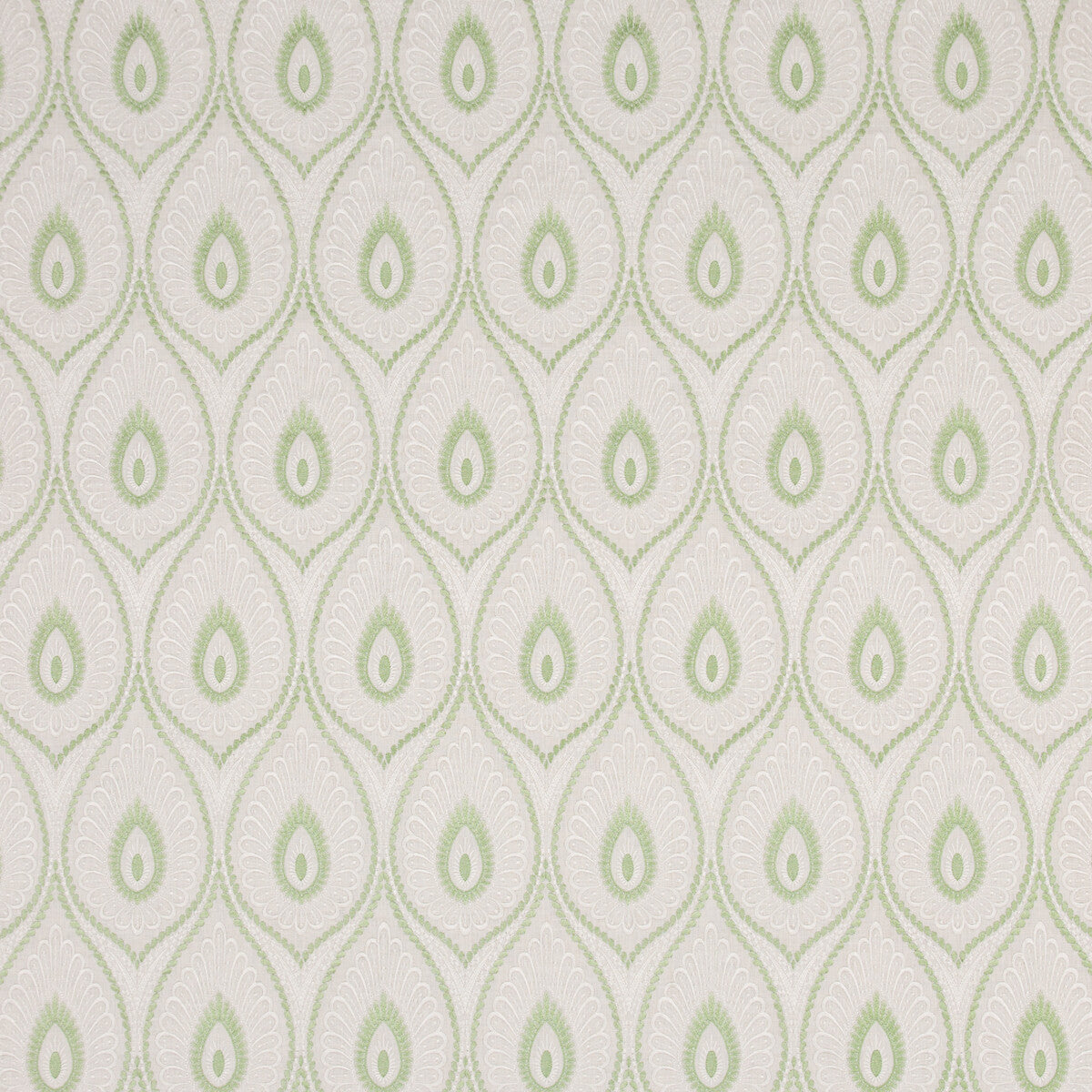 G P & J BAKER BF10955.5.0 ASHMORE SPRING GREEN Fabric - Eade's Wallpaper