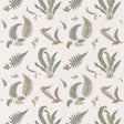 G P & J BAKER BF10991.1.0 FERNS EMBROIDERY VERDIGRIS Fabric - Eade's Wallpaper