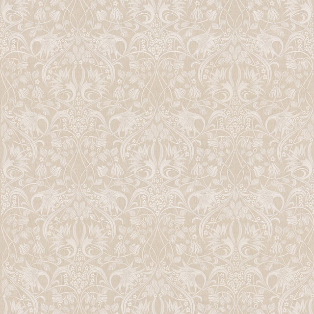 G P & J BAKER BF10995.1.0 FRITILLERIE EMBROIDERY NATURAL Fabric - Eade's Wallpaper