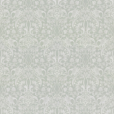 G P & J BAKER BF10996.2.0 FRITILLERIE EMBROIDERY AQUA Fabric - Eade's Wallpaper