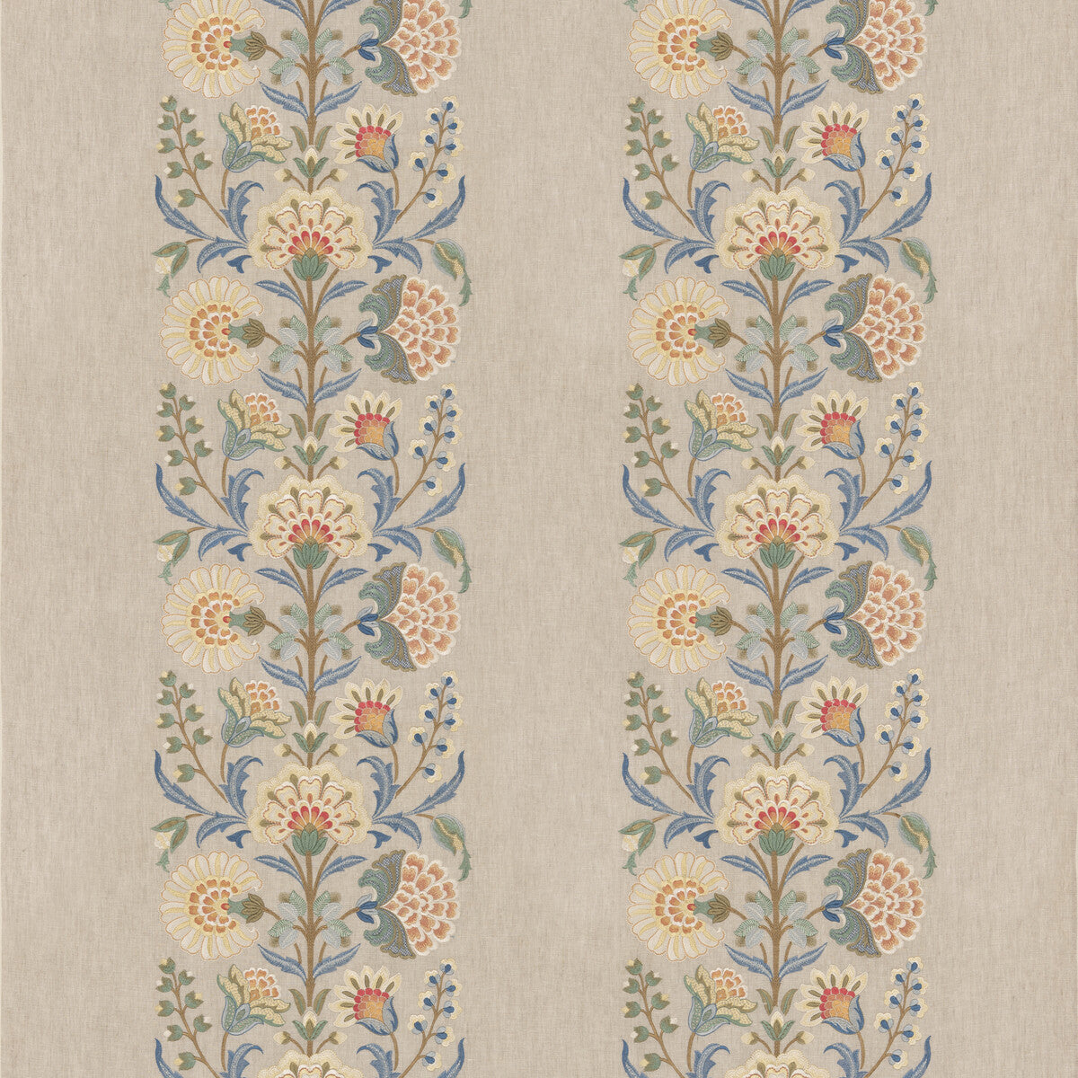 G P & J BAKER BF10997.1.0 ANNESLEY BLUE Fabric - Eade's Wallpaper