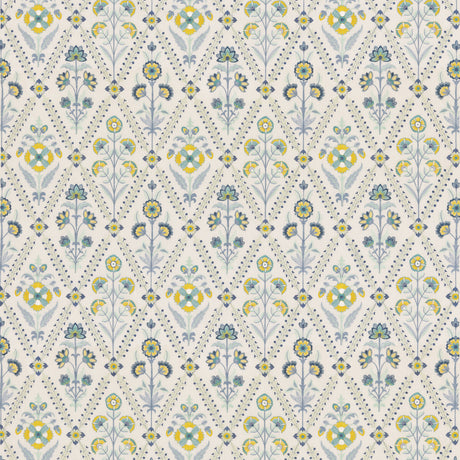 G P & J BAKER BF10998.1.0 PERRYCROFT BLUE Fabric - Eade's Wallpaper