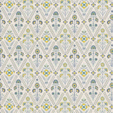 G P & J BAKER BF10998.1.0 PERRYCROFT BLUE Fabric - Eade's Wallpaper