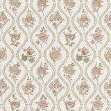 G P & J BAKER BF11025.4.0 BURFORD EMBROIDERY ROSE/CREAM Fabric - Eade's Wallpaper