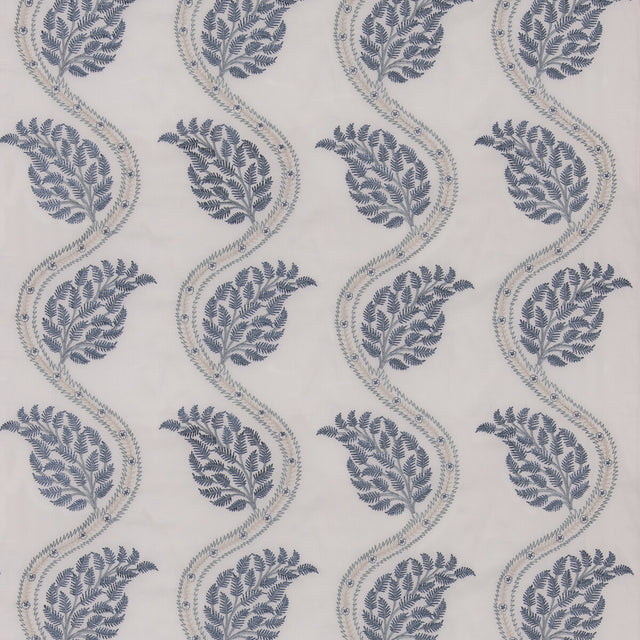 G P & J BAKER BF11031.1.0 FILKINS BLUE Fabric - Eade's Wallpaper