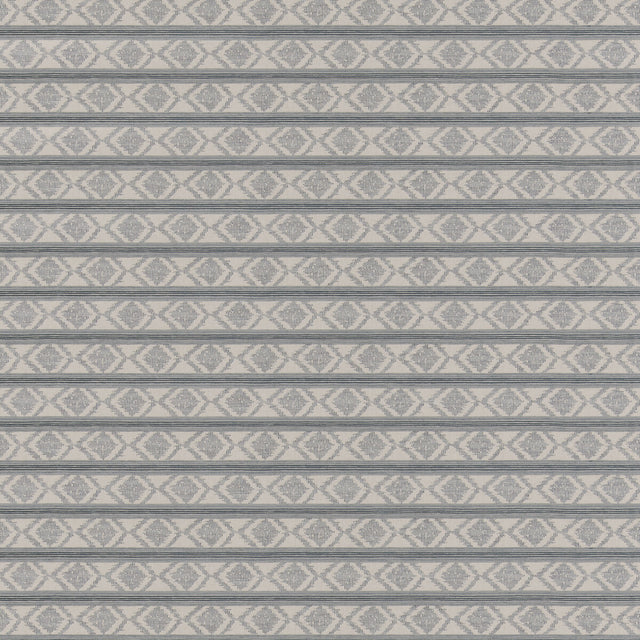 G P & J BAKER BF11034.2.0 BURFORD STRIPE BLUE Fabric - Eade's Wallpaper