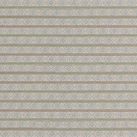 G P & J BAKER BF11034.6.0 BURFORD STRIPE AQUA Fabric - Eade's Wallpaper