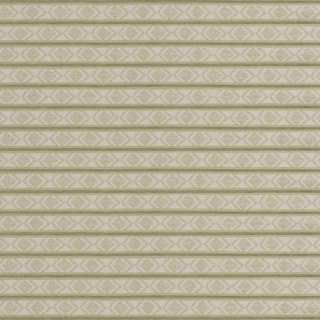 G P & J BAKER BF11034.8.0 BURFORD STRIPE GREEN Fabric - Eade's Wallpaper