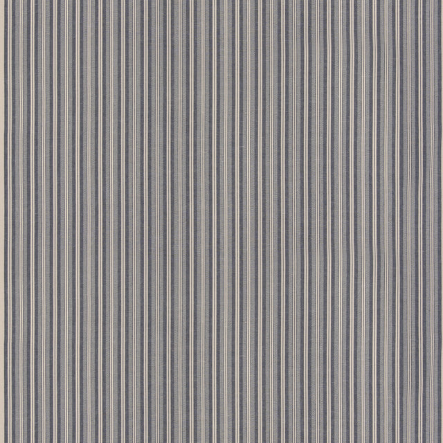 G P & J BAKER BF11037.680.0 LAVERTON STRIPE INDIGO Fabric - Eade's Wallpaper