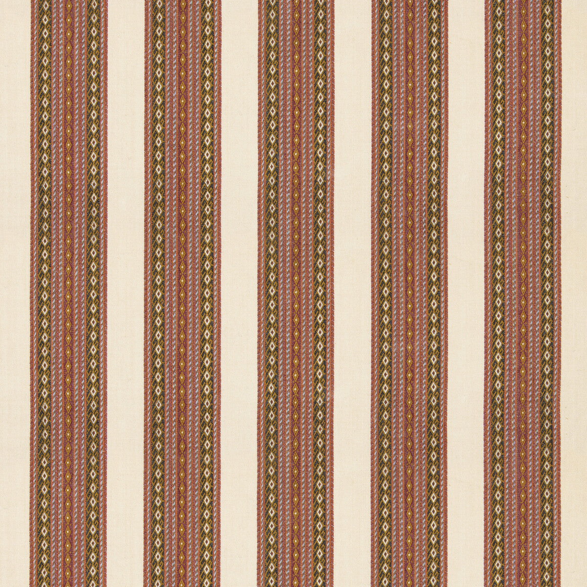 G P & J BAKER BF11059.1.0 WORLDS APART FUCHSIA/OCHRE Fabric - Eade's Wallpaper