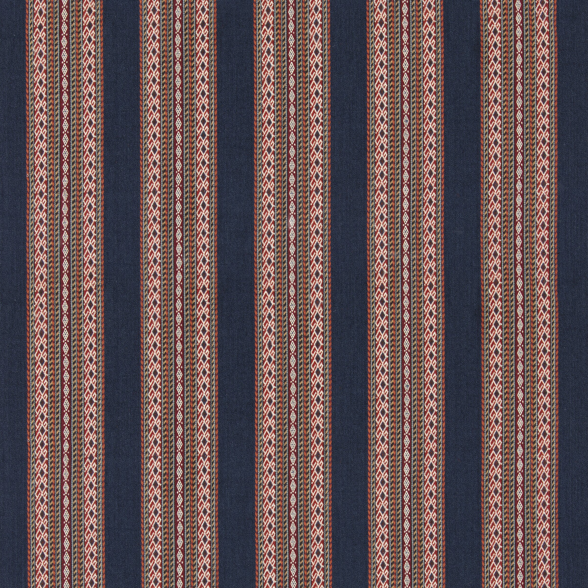 G P & J BAKER BF11059.2.0 WORLDS APART INDIGO Fabric - Eade's Wallpaper