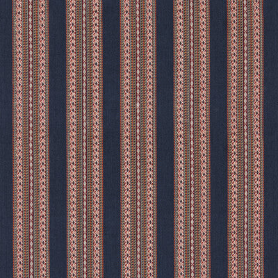 G P & J BAKER BF11059.2.0 WORLDS APART INDIGO Fabric - Eade's Wallpaper