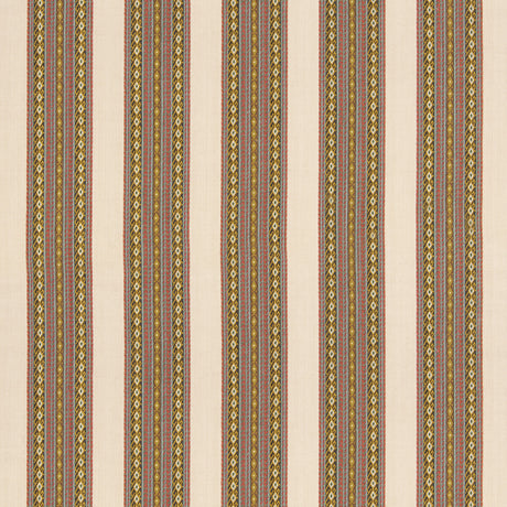 G P & J BAKER BF11059.5.0 WORLDS APART AQUA/OCHRE Fabric - Eade's Wallpaper