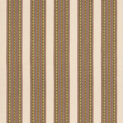 G P & J BAKER BF11059.5.0 WORLDS APART AQUA/OCHRE Fabric - Eade's Wallpaper