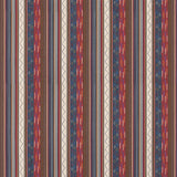 G P & J BAKER BF11060.2.0 RUNAWAY INDIGO/RED Fabric - Eade's Wallpaper